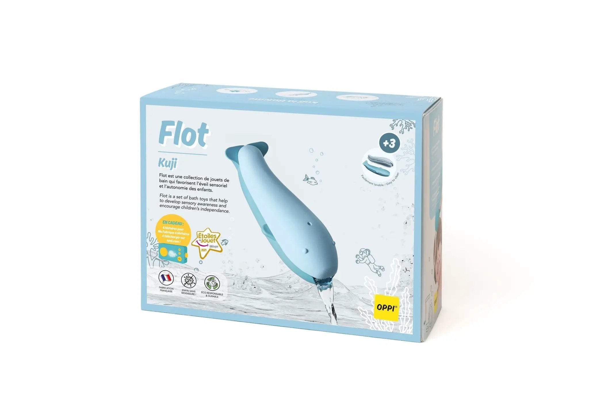 Flot® Kuji - Jouet de bain pour enfant sans moisissure by OPPI