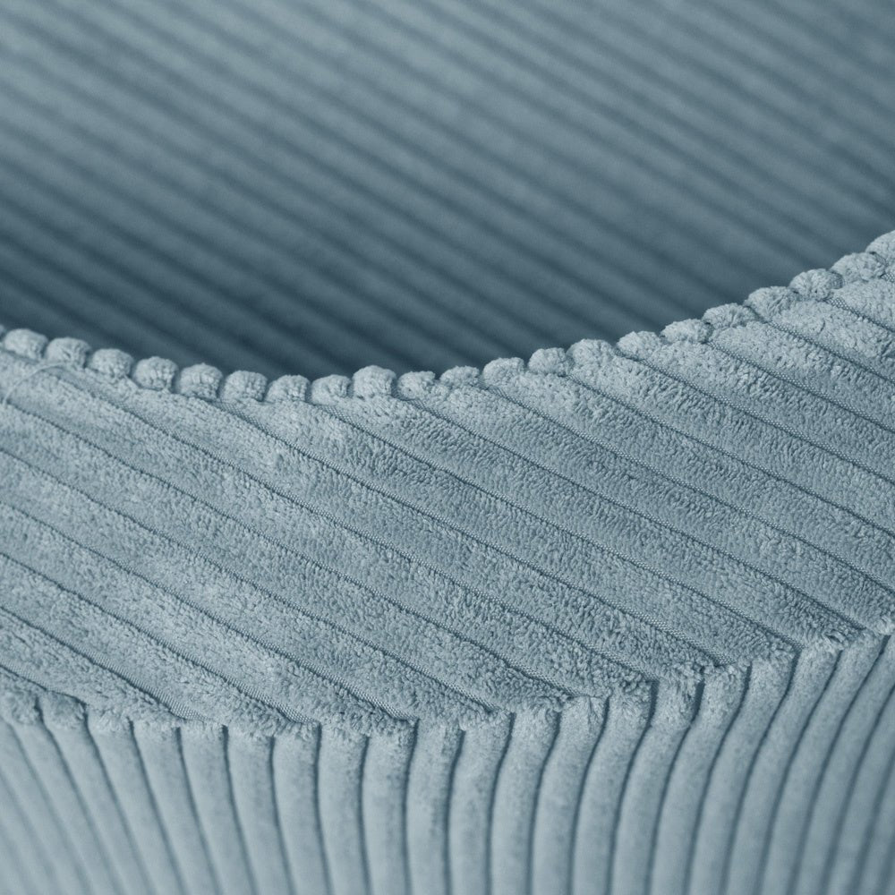 Fauteuil - bleu velours côtelé premium, fauteuil enfant - Plush Nest - myplayground