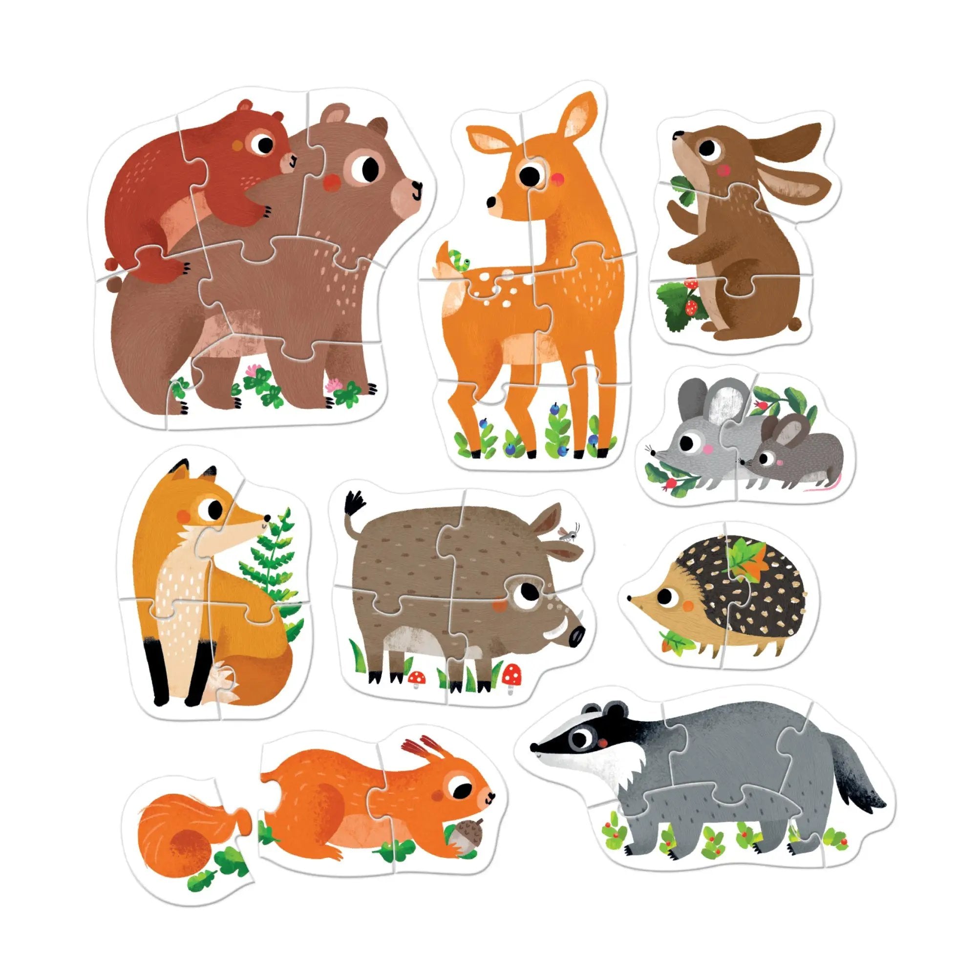 Puzzle Progressif Animaux de la Forêt - Banana Panda by Banana Panda