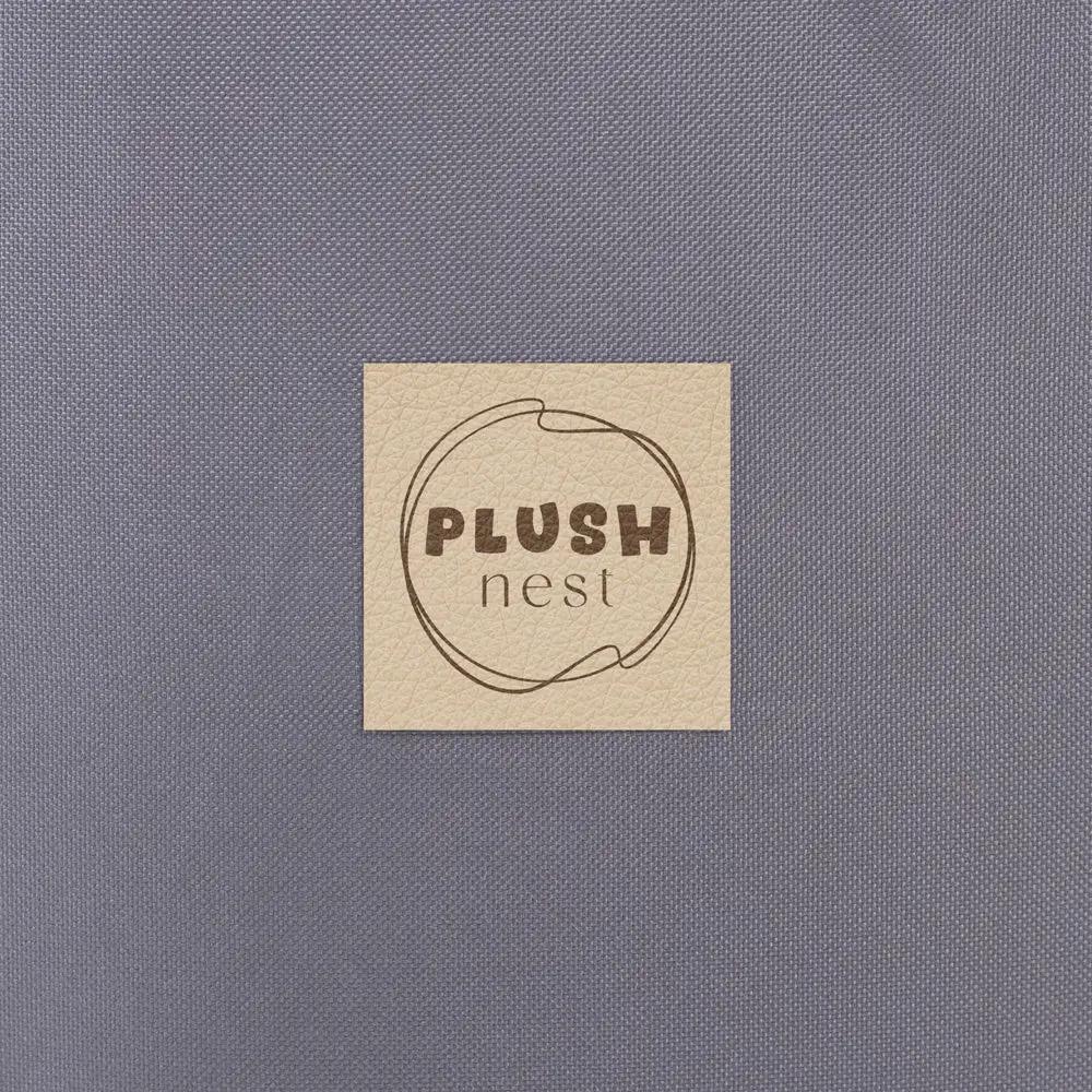 Piscine à balles extérieure - ronde 90x30 cm, grise imperméable ( 200 balles argent, bleu)– Plush Nest by Misioo