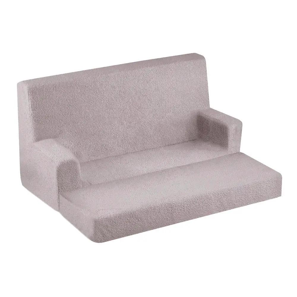 Canapé Foldie avec accoudoirs - Agneau gris, confortable - Plush Nest by Misioo