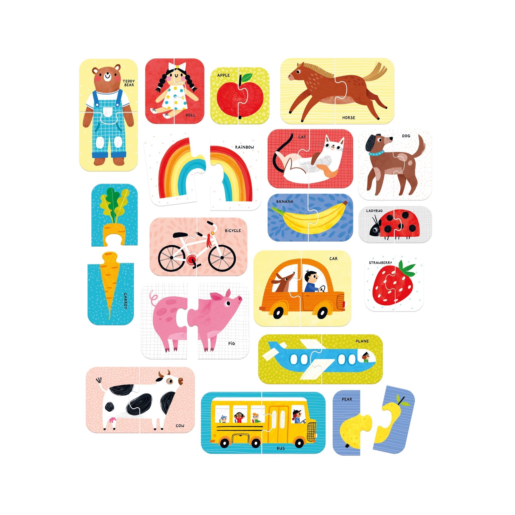 Puzzle Paires Premiers Mots - Banana Panda - myplayground