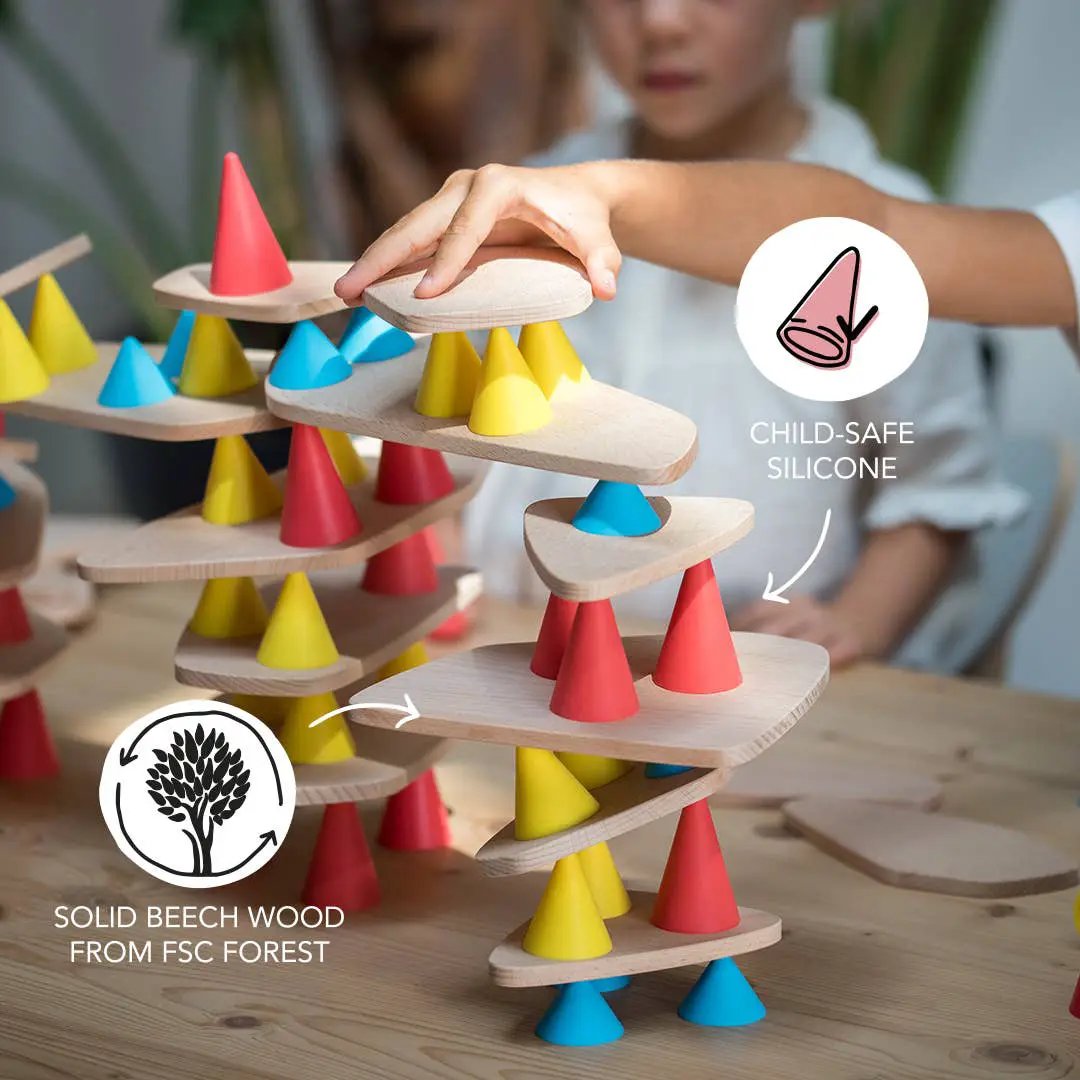 Piks Medium Kit - Jouet en bois de construction éducatif by OPPI