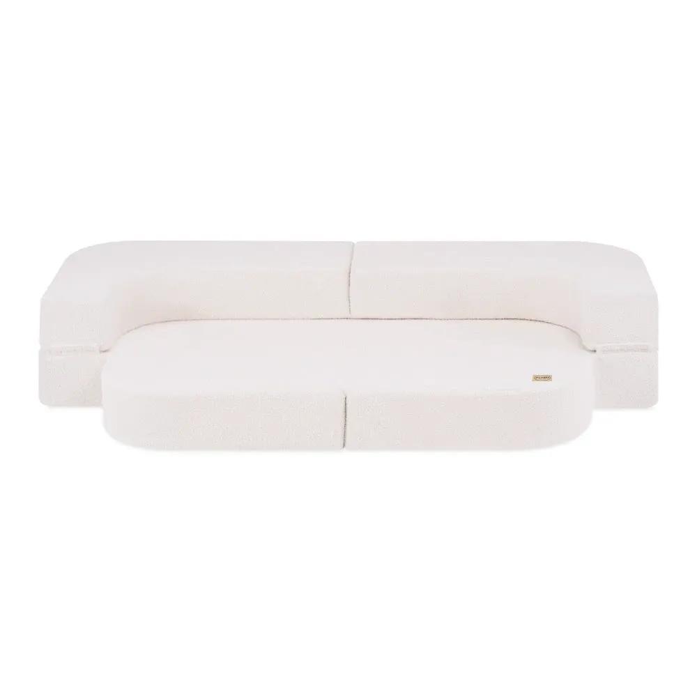 Canapé-lit Foldie - Agneau crème, lavable, imperméable - Plush Nest by Misioo
