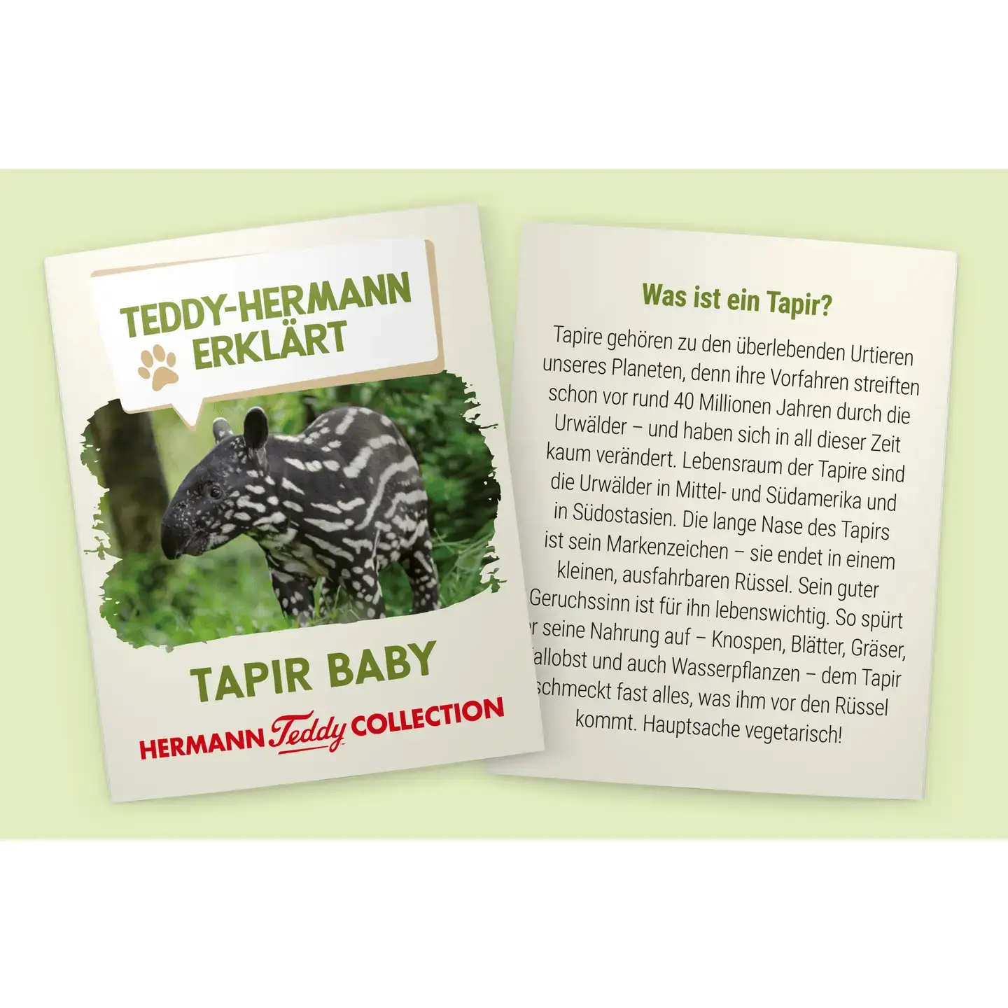 Tapir Baby 24 cm - Jouet en peluche - Peluche - Teddy Hermann by Teddy Hermann