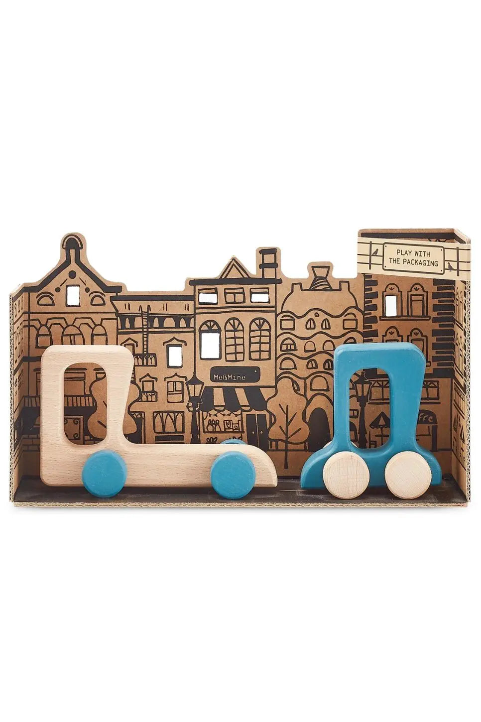 Me&Mine | Voiture + Camion - Jouet pour enfants. Dès 18 mois. by Me&Mine