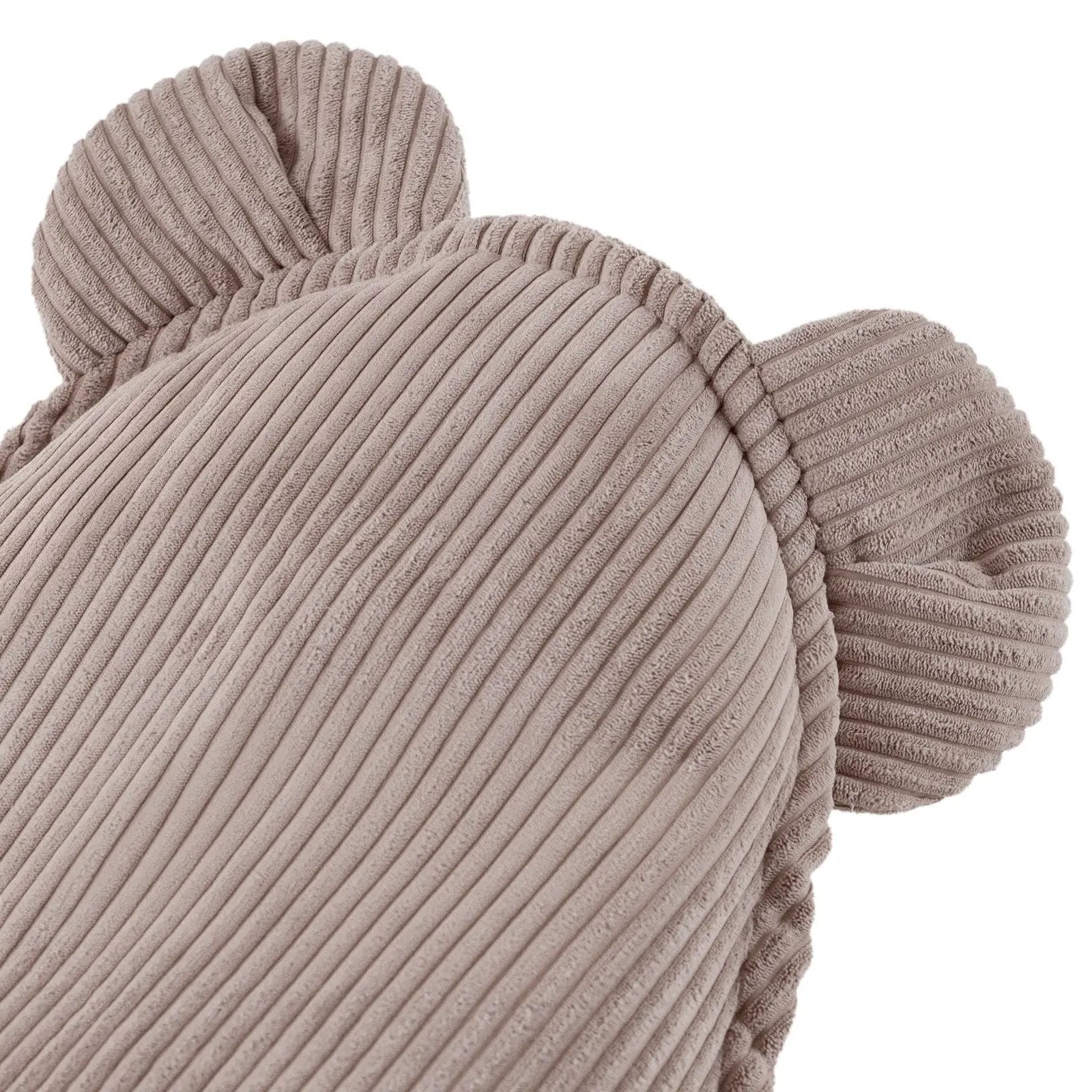 Fauteuil Huggy Bear - 68x45, beige velours côtelé premium - Plush Nest by Misioo