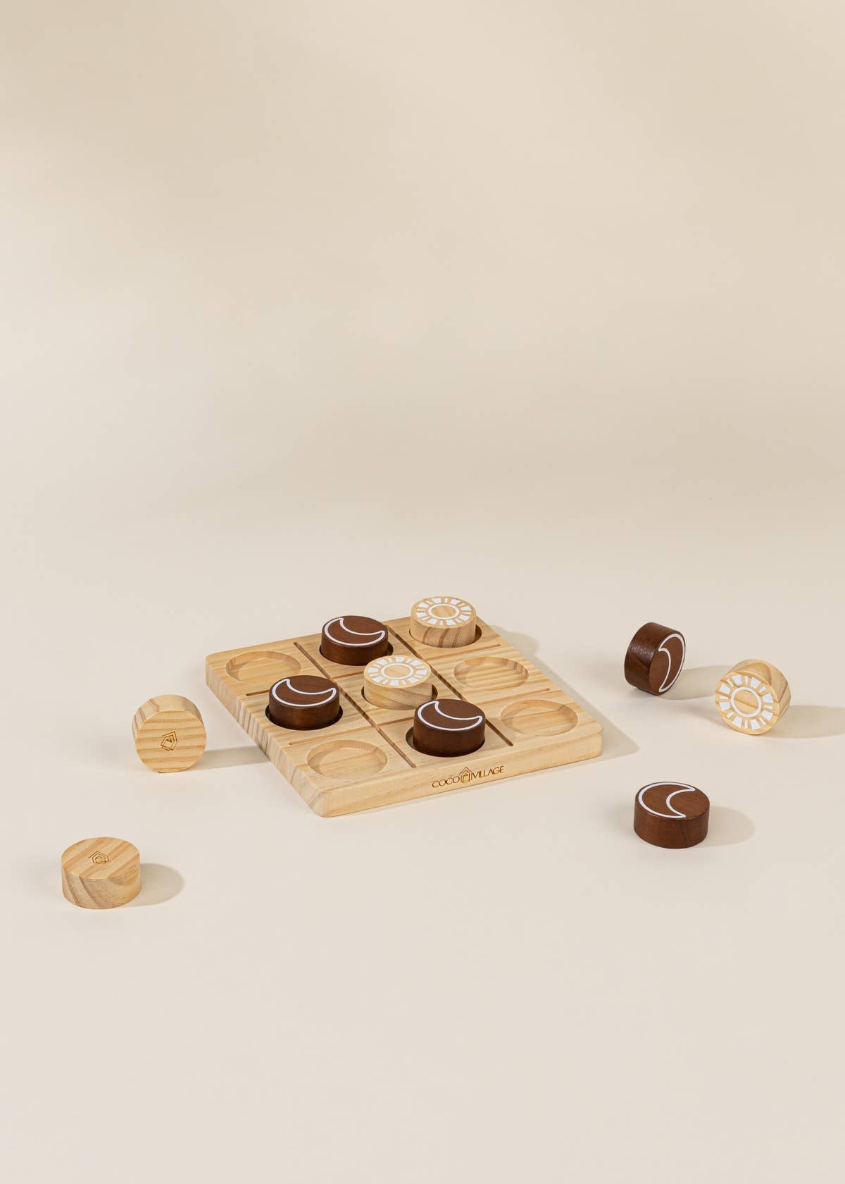 Set de jeu Tic Tac Toe en bois - Coco Village - myplayground