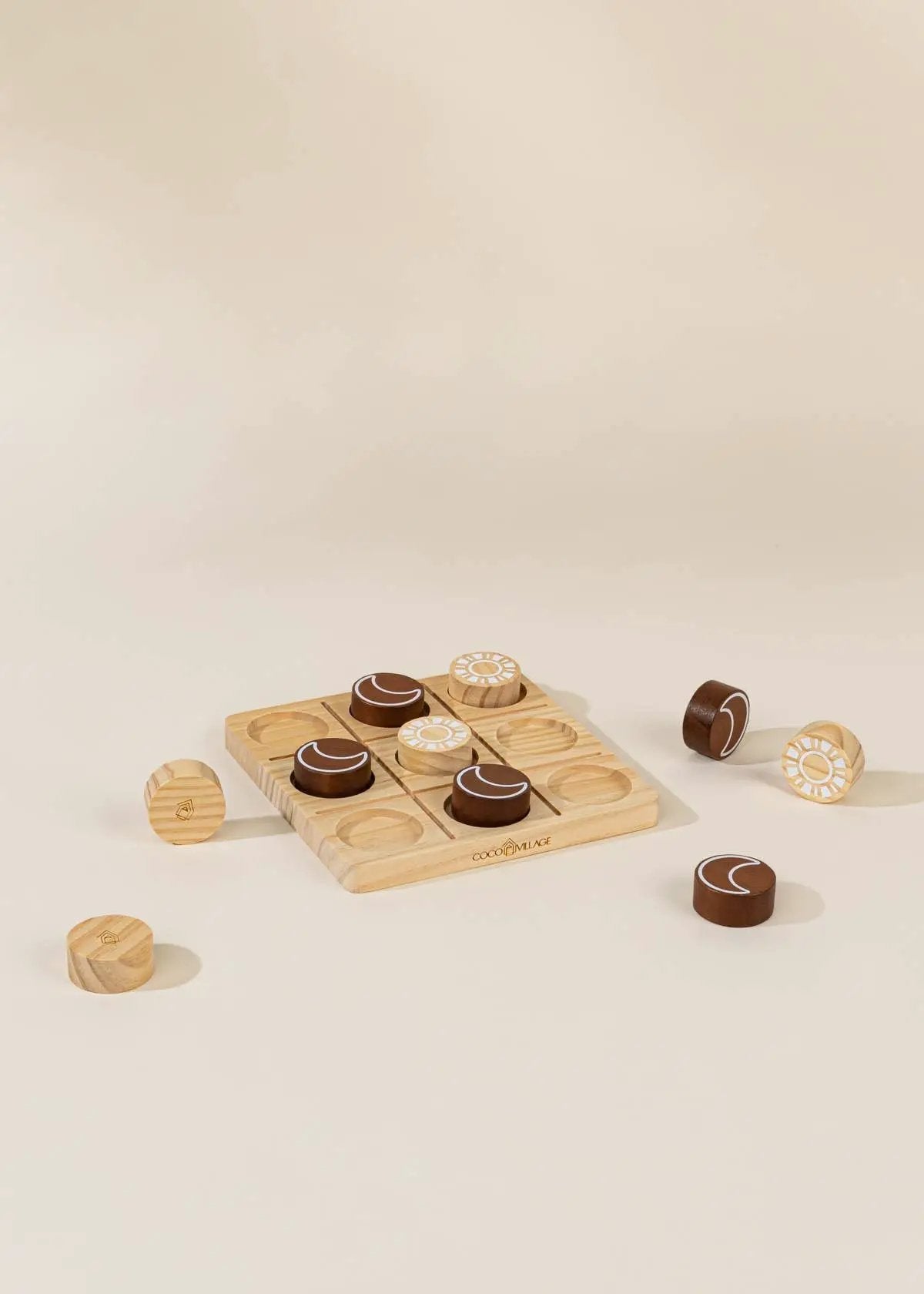 Set de jeu Tic Tac Toe en bois - Coco Village by Coco Village