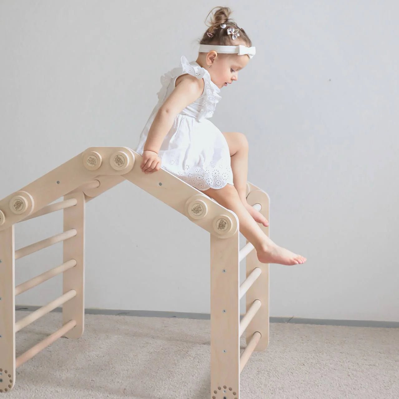 Ensemble d’escalade (set S) - bois brut (non verni), 18 à 24 mois - BusyKids by BusyKids