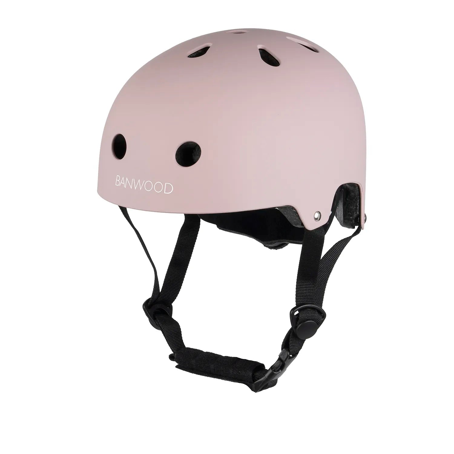 casque de vélo enfant - Matte Dustypink, dès 3 ans, léger - Banwood - myplayground