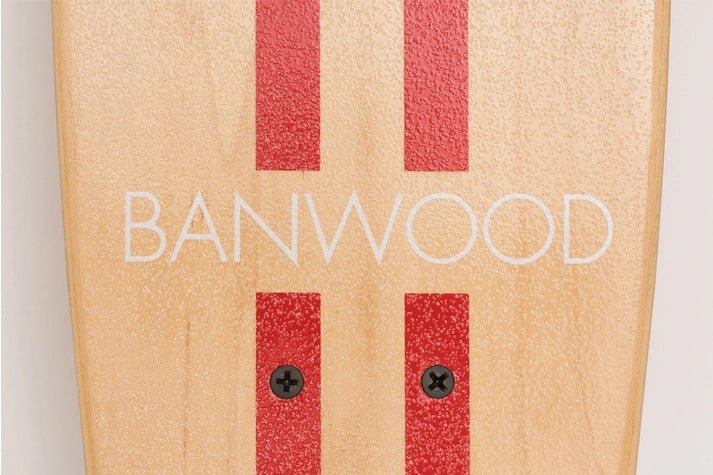 Skateboard rouge – Planche cruiser en érable canadien pour enfant dès 3 ans – Banwood - myplayground
