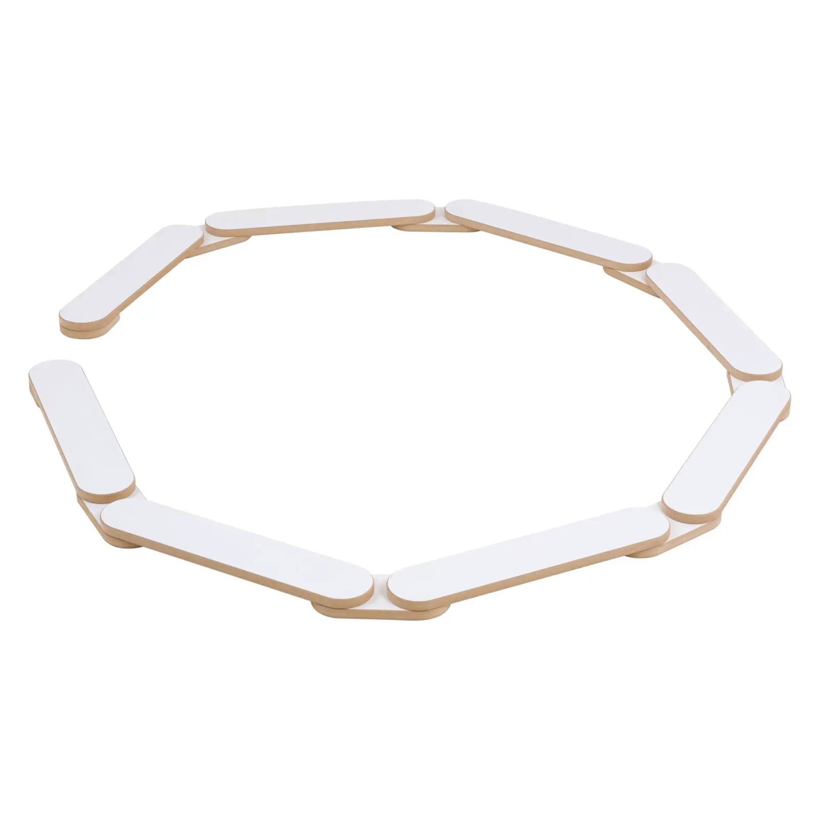 Parcours d’équilibre pour enfants - Bois blanc, jouet montessori, équilibre enfant - Plush nest by Misioo