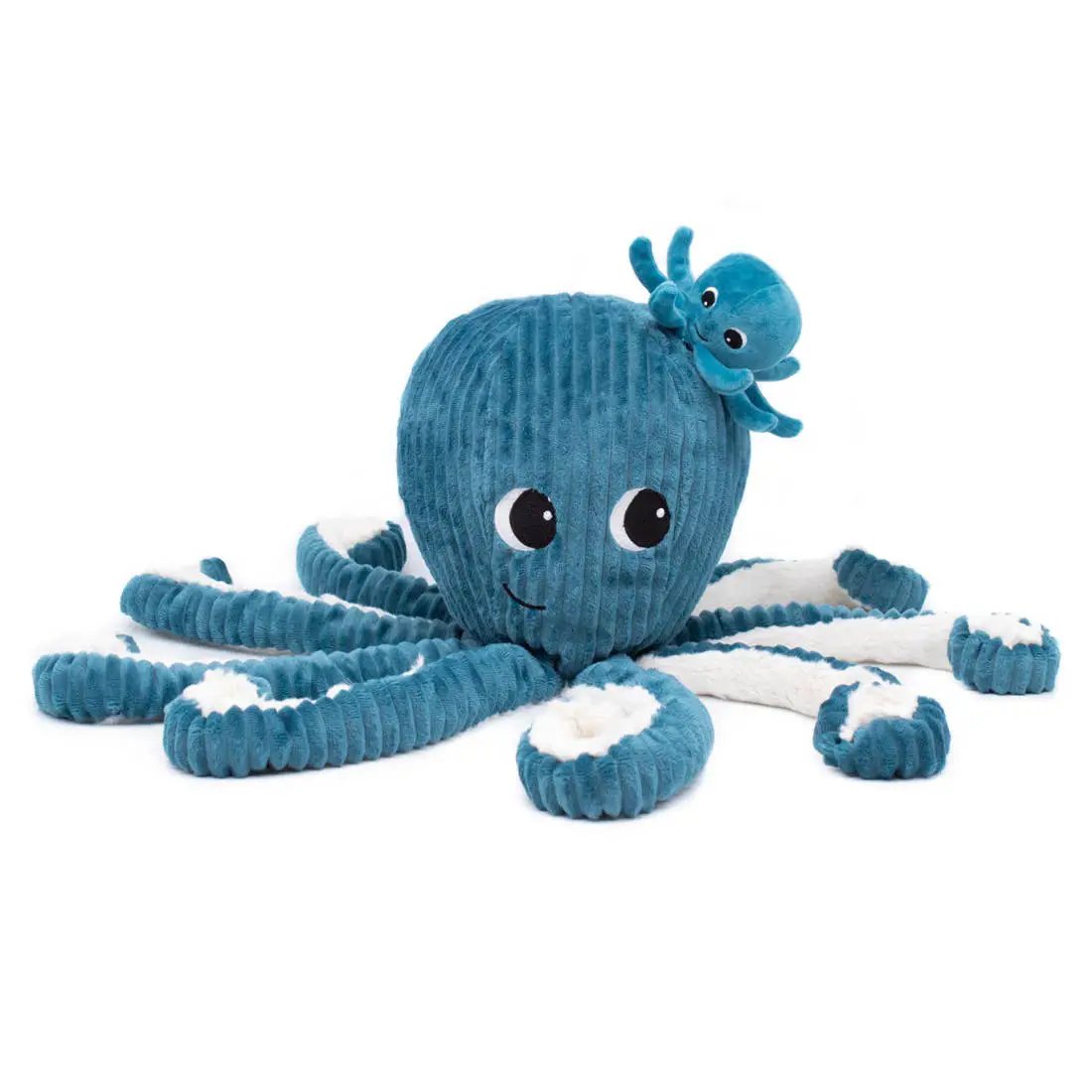 Ptipotos - Octopus Mum & Baby Bleu 18 Pouces (45 cm) - Les Déglingos, France by Les Déglingos, France