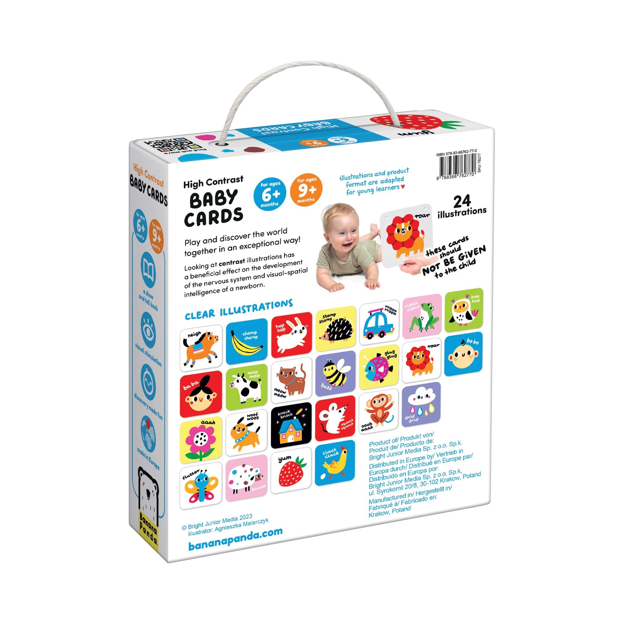 Cartes Bébé Contraste Élevé - Banana Panda - myplayground