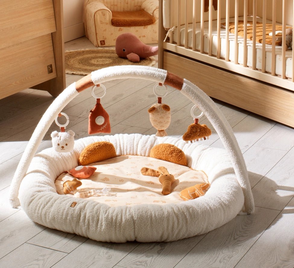 Tapis d'Éveil Ours En Bouclette - Beige Orsino - Sauthon - myplayground