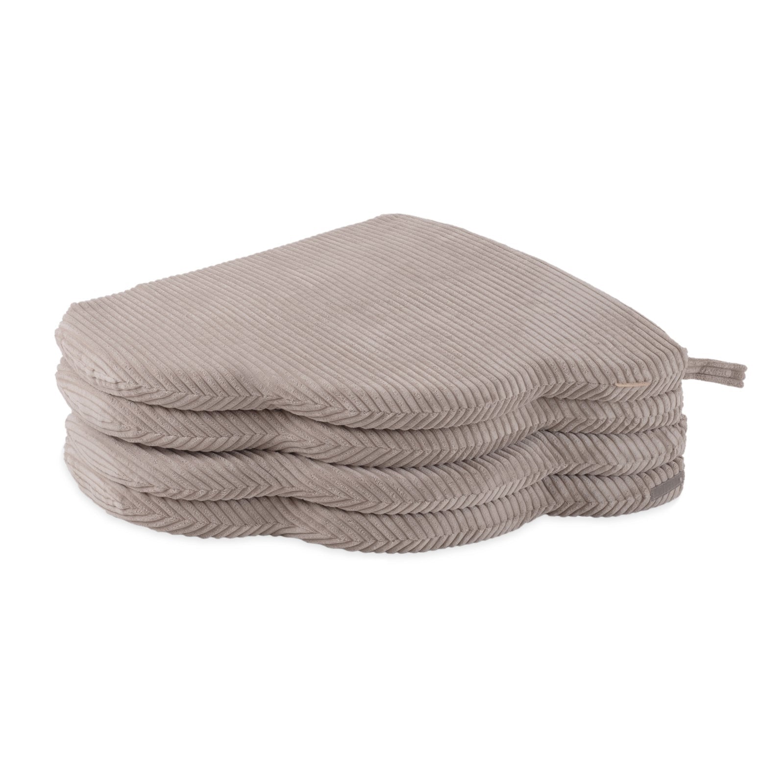 Tapis fleur - 15x115x5 cm, velours côtelé beige moelleux, tapis de jeu - Plush Nest by Misioo