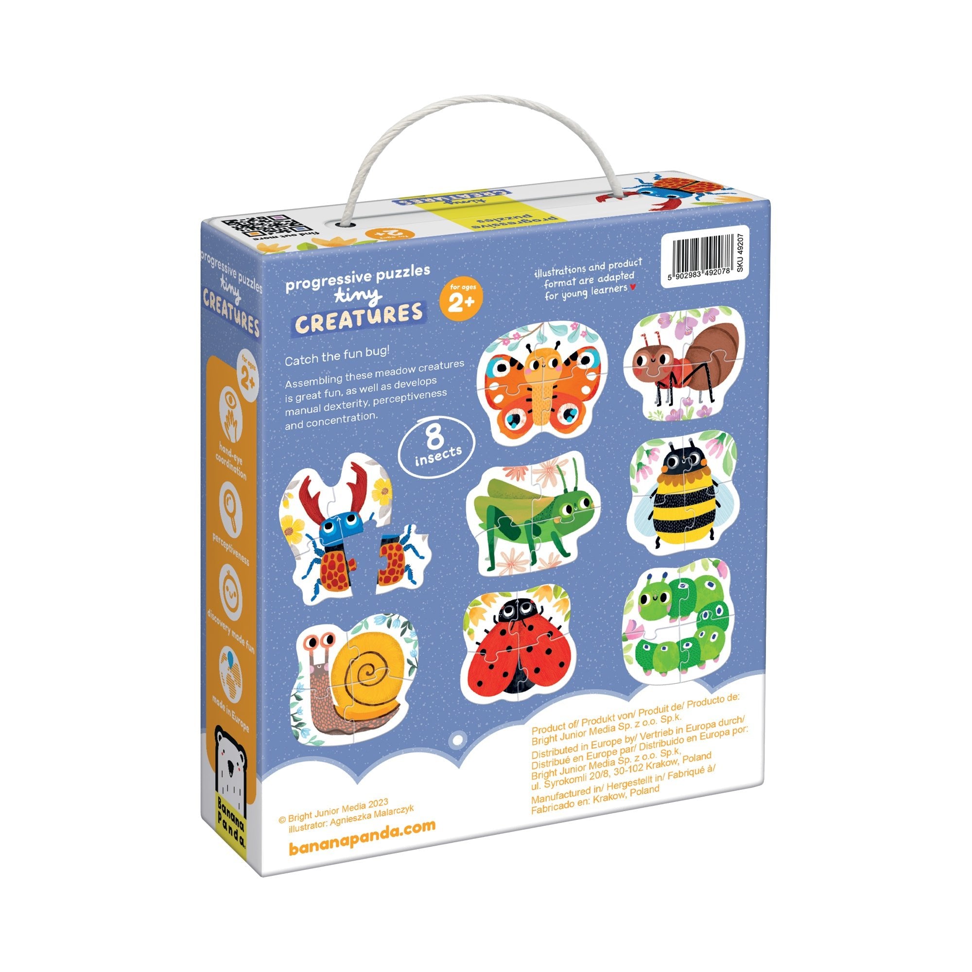 Puzzle Progressif Petites Créatures - Banana Panda - myplayground