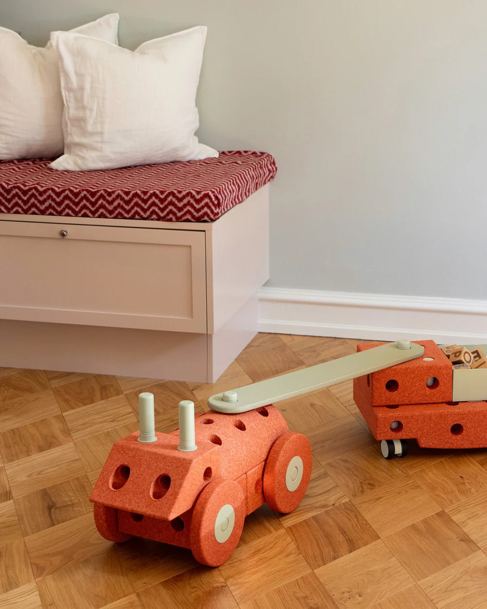 2x Poutres d'équilibre - Dusty Green - Modu - myplayground