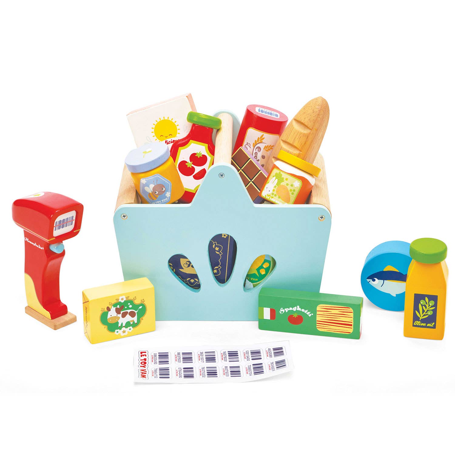 Panier rempli et scanner - Jeu sensoriel enfant - myplayground