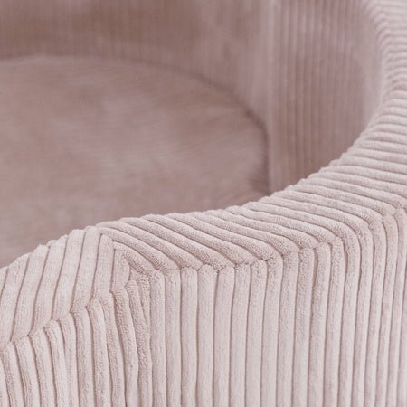 Piscine à balles - 95x30, rose clair, velours côtelé premium, Floral Fun Zone -Plush Nest - Misioo by Misioo