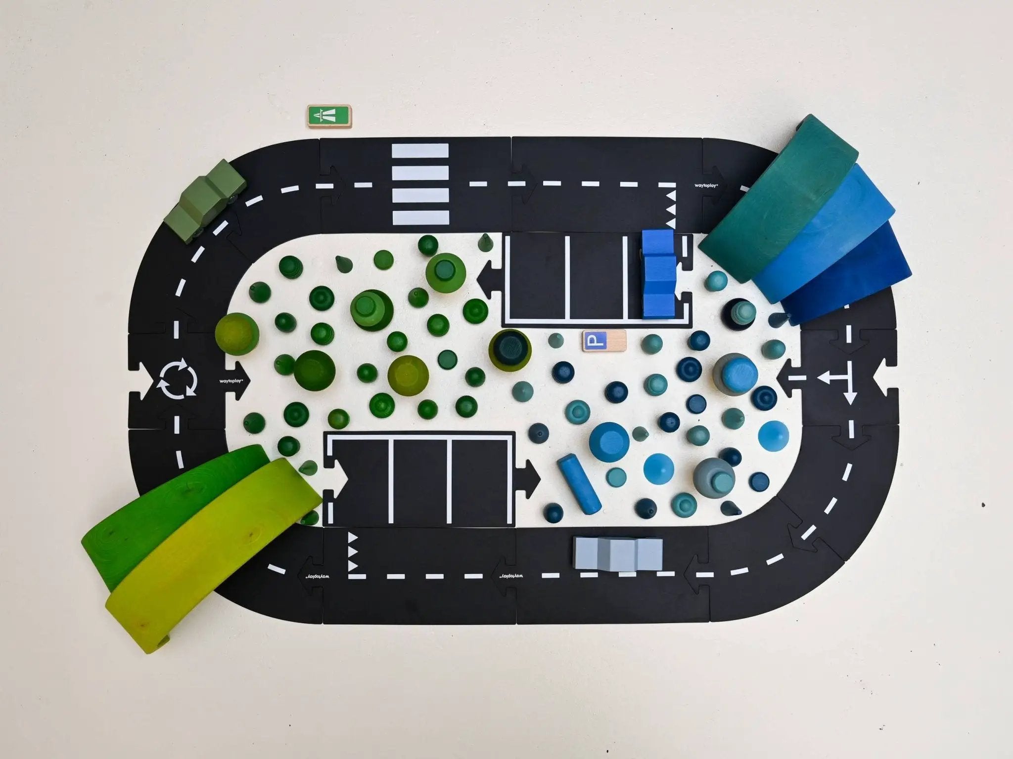Ensemble de route de jouet flexible moyen - Expressway by Waytoplay Toys - The Netherlands
