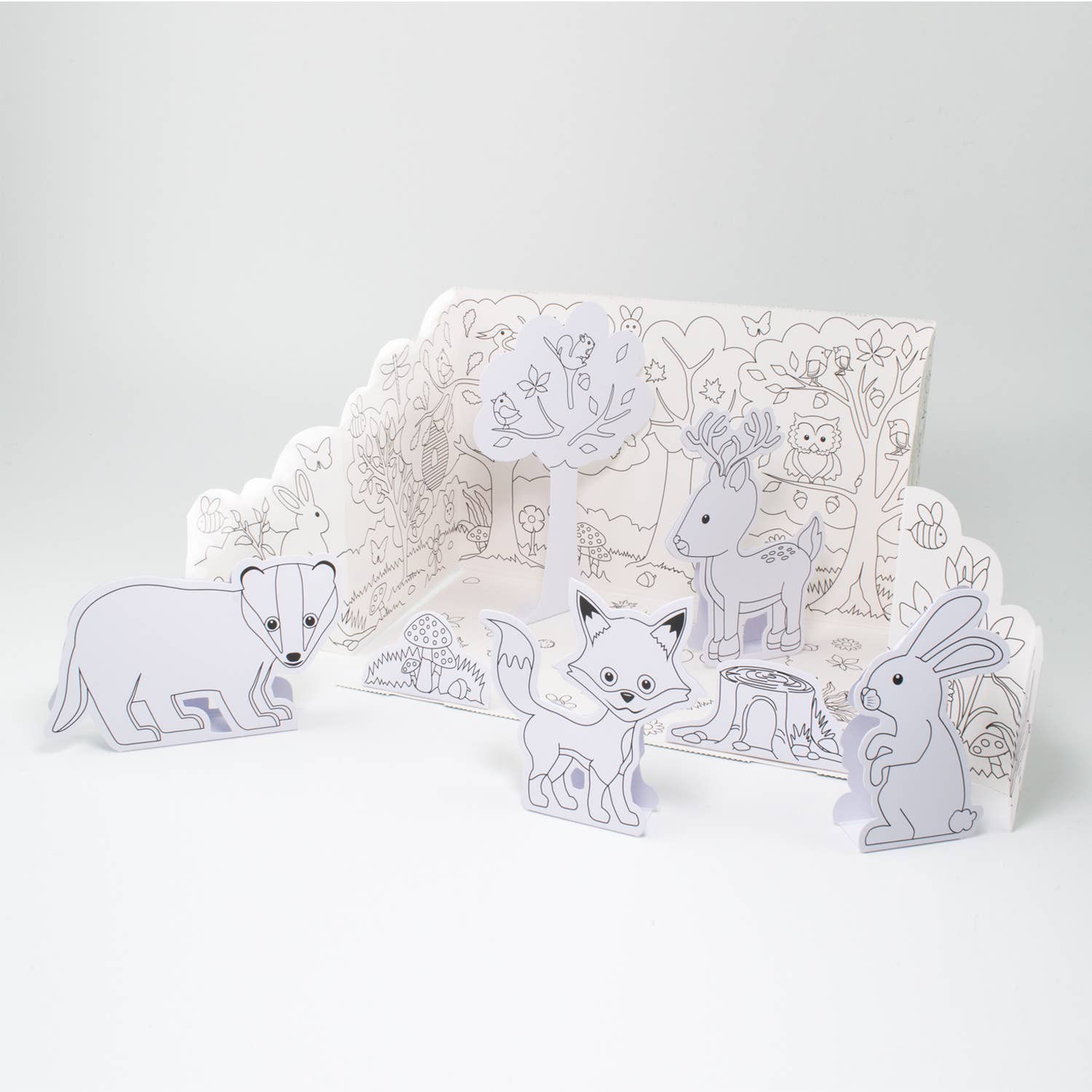 Pop - Up Woodland Coloriage Scène - myplayground