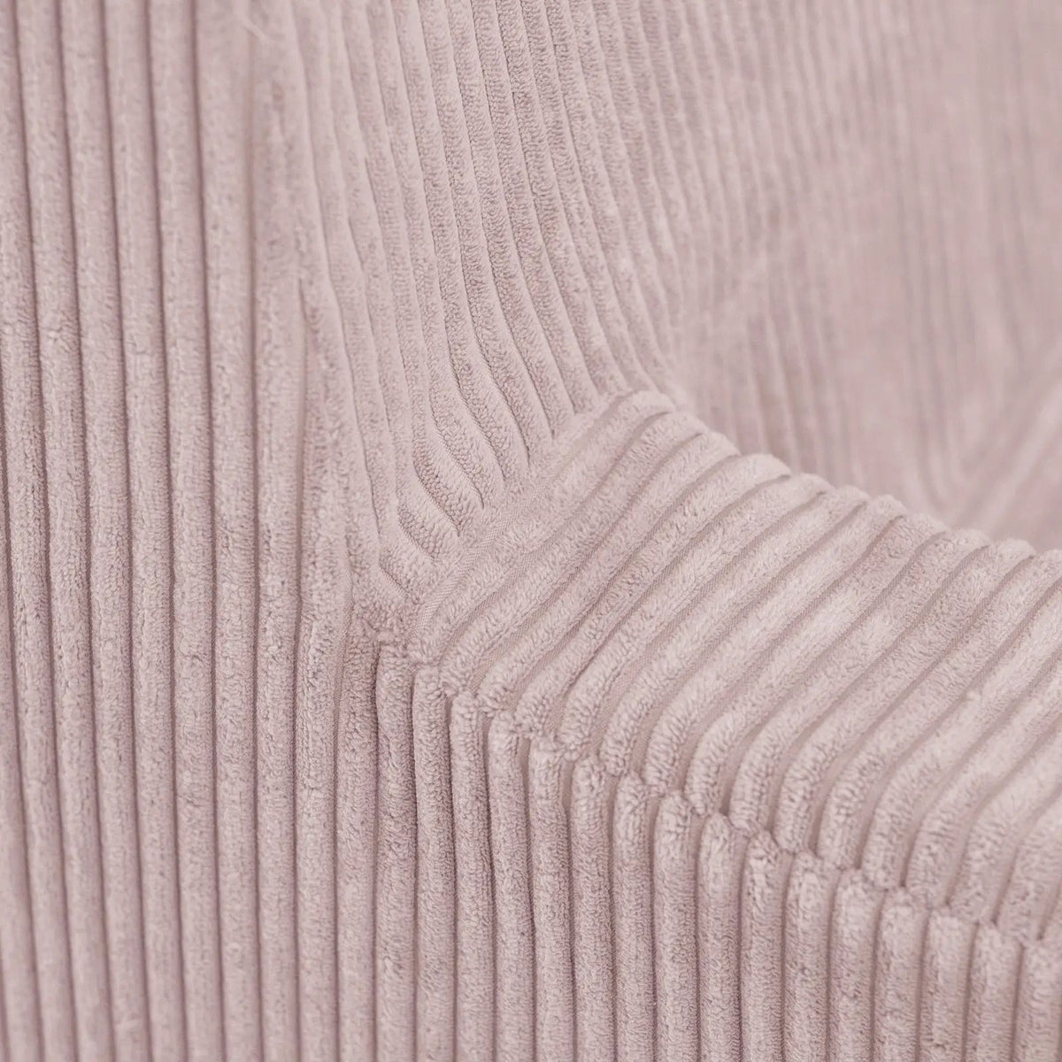 Canapé Foldie avec accoudoirs - Velours côtelé rose premium - PLUSH NEST by Misioo