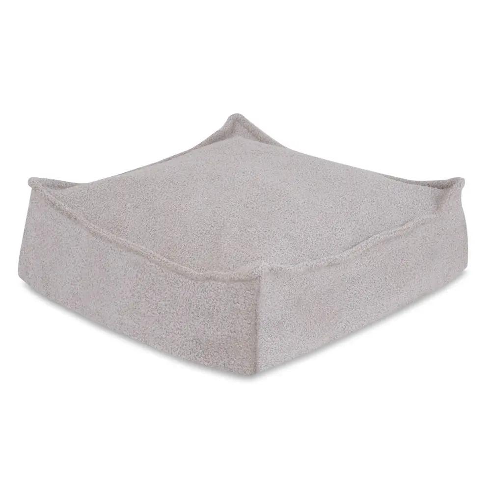 Pouf 60x60 cm - Coussin de sol, agneau gris - Plush Nest by Misioo