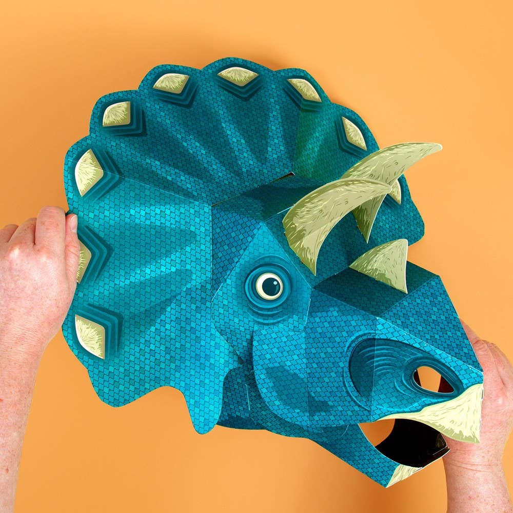 Fabriquez votre propre masque de tricératops - myplayground