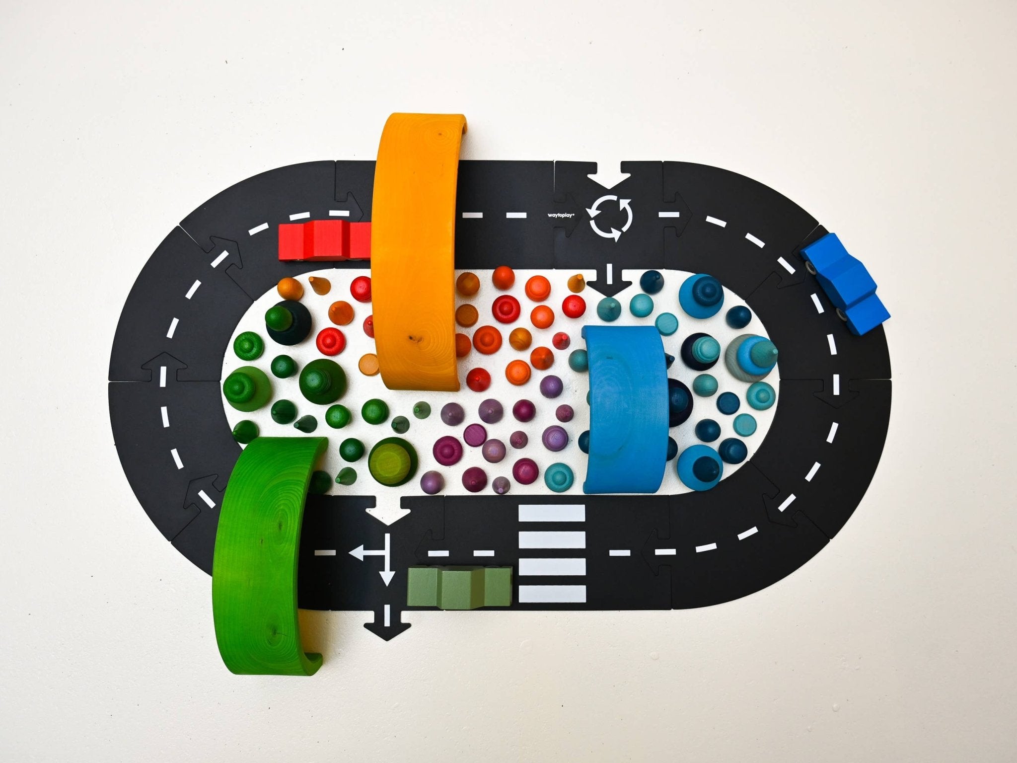 Petit jeu de route flexible pour jouets - Ringroad - myplayground