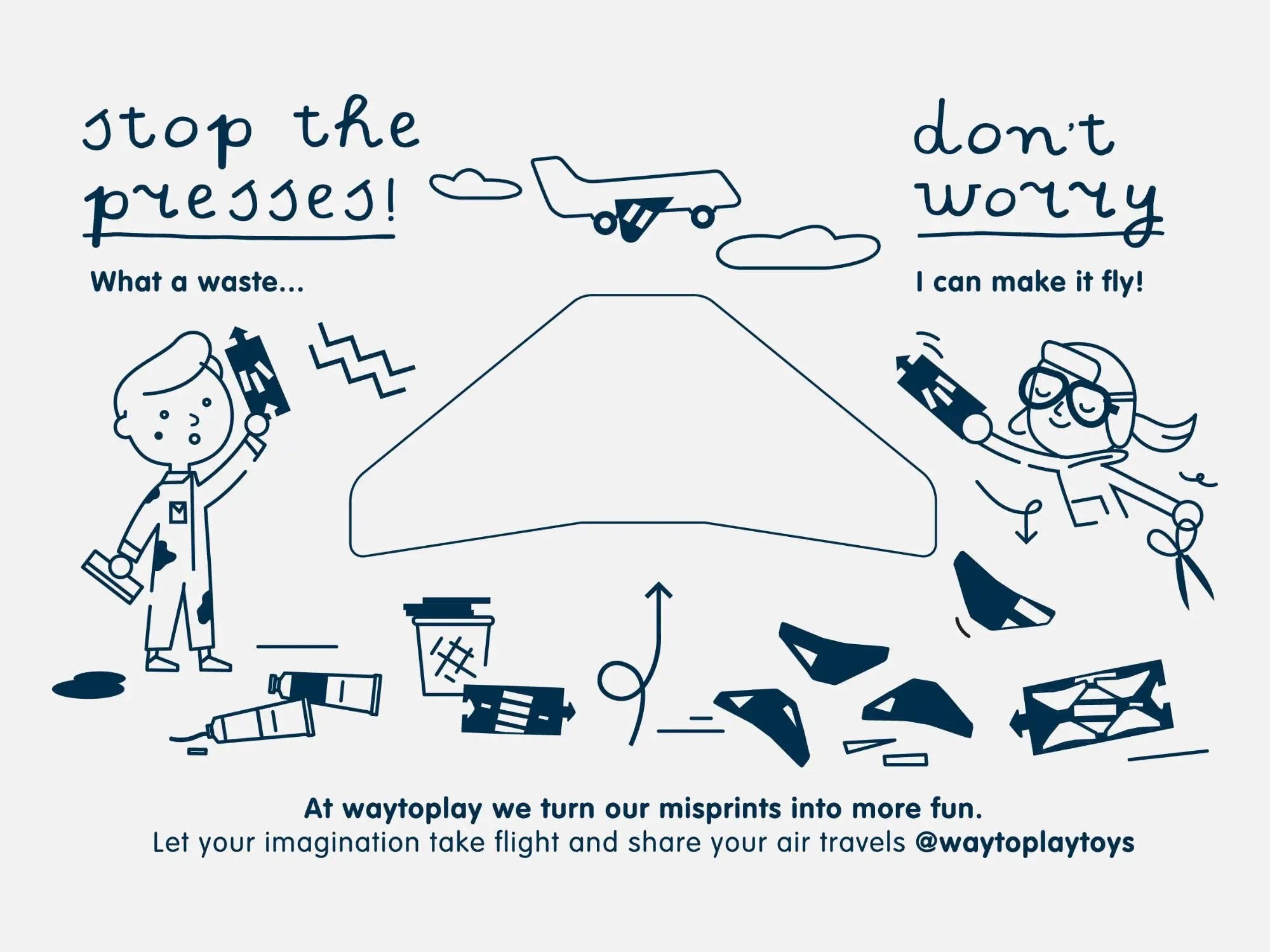 Runway - Kit aéroportuaire flexible by Waytoplay Toys - The Netherlands