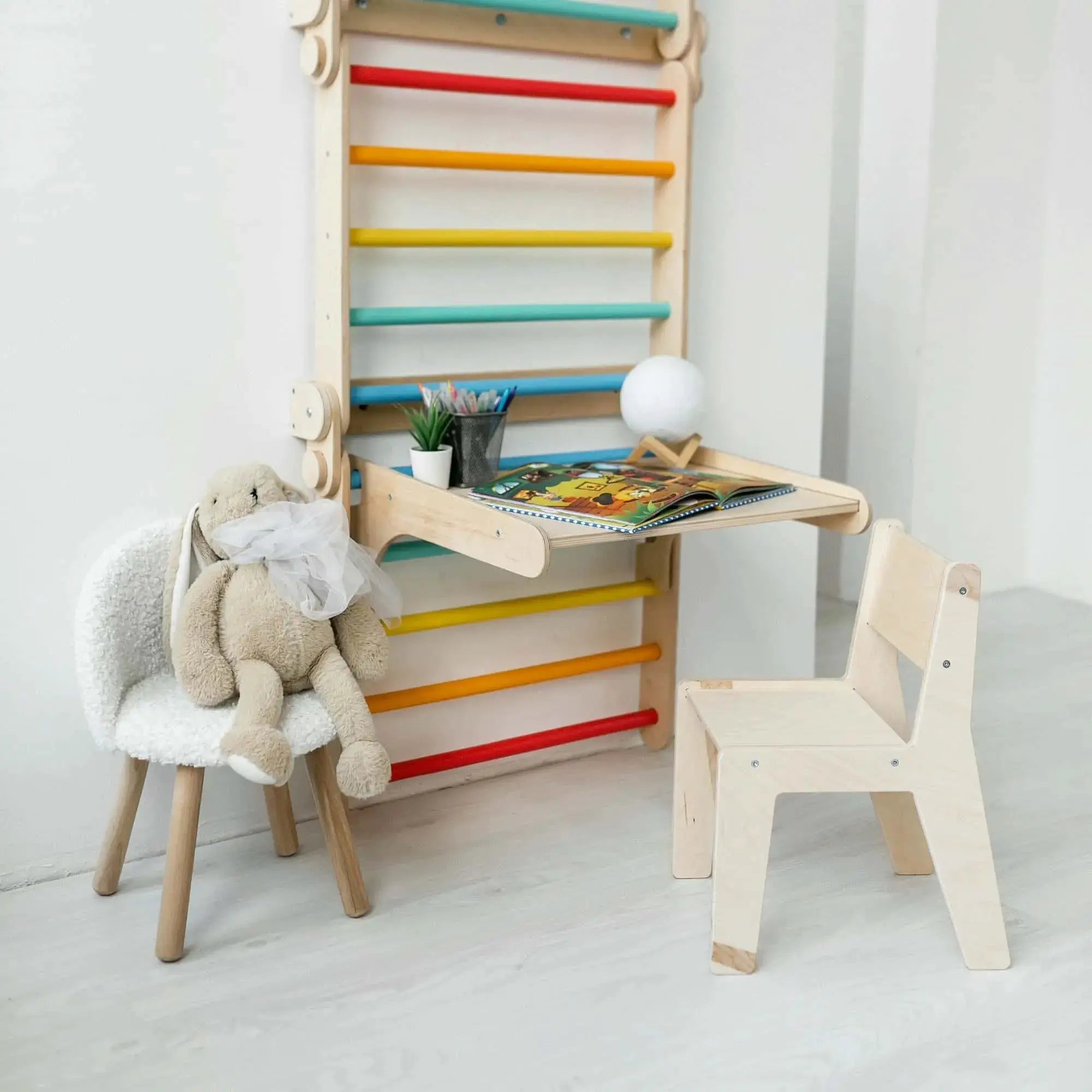 Tablette Amovible pour l'Ensemble d’Escalade - bois naturel, 18 à 24 mois - BusyKids by BusyKids