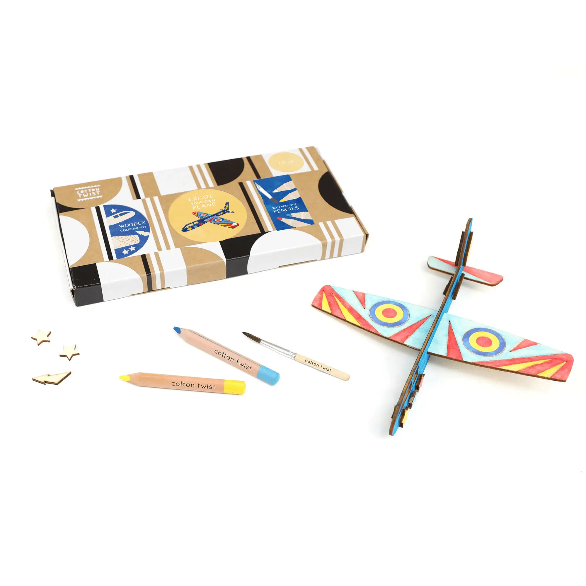 Boîte à activités Plane Craft Kit by Cotton Twist