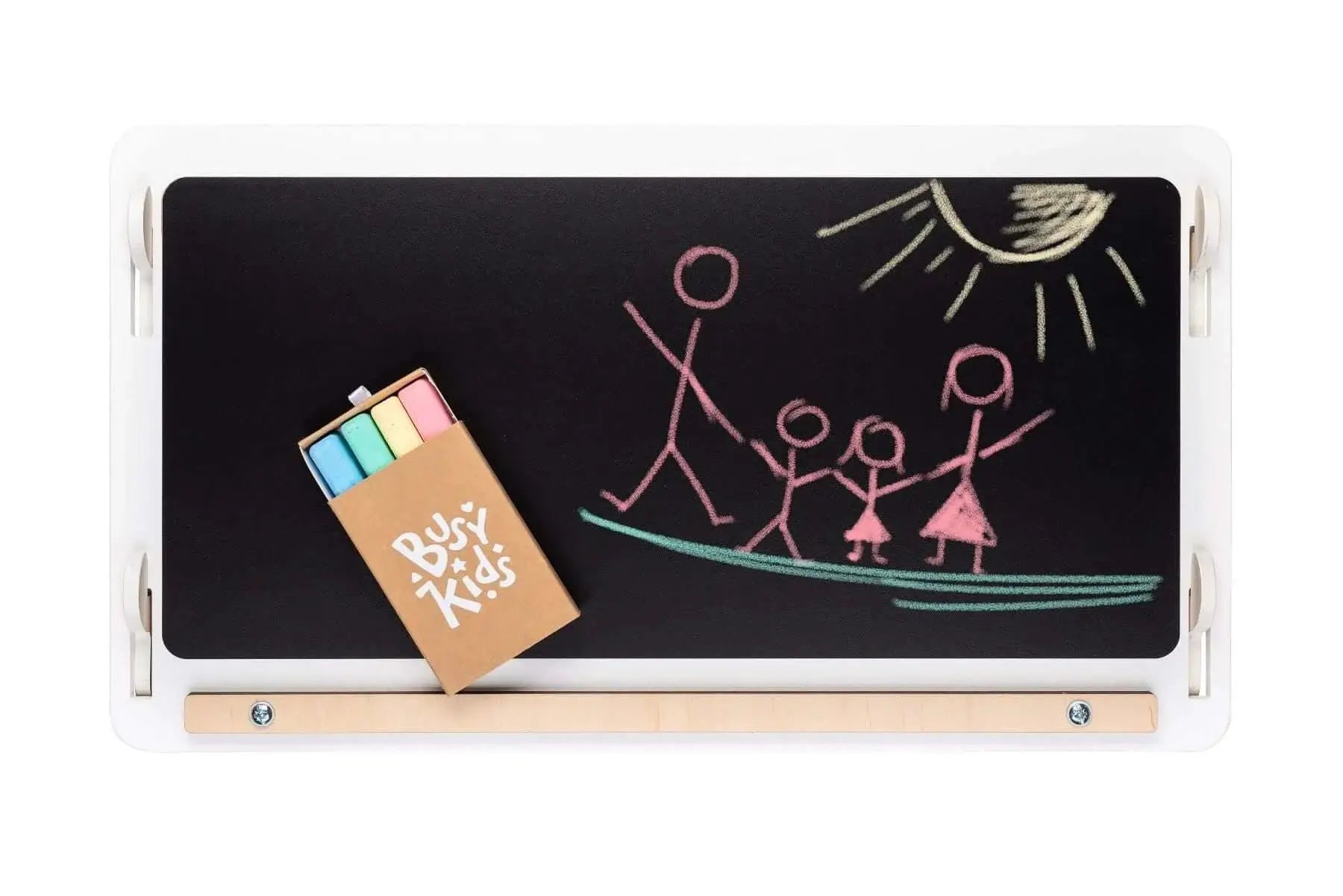 Maisonnette Éducative Blanche - Bois Natura, 12 à 18 mois, montessori - BusyKids by BusyKids