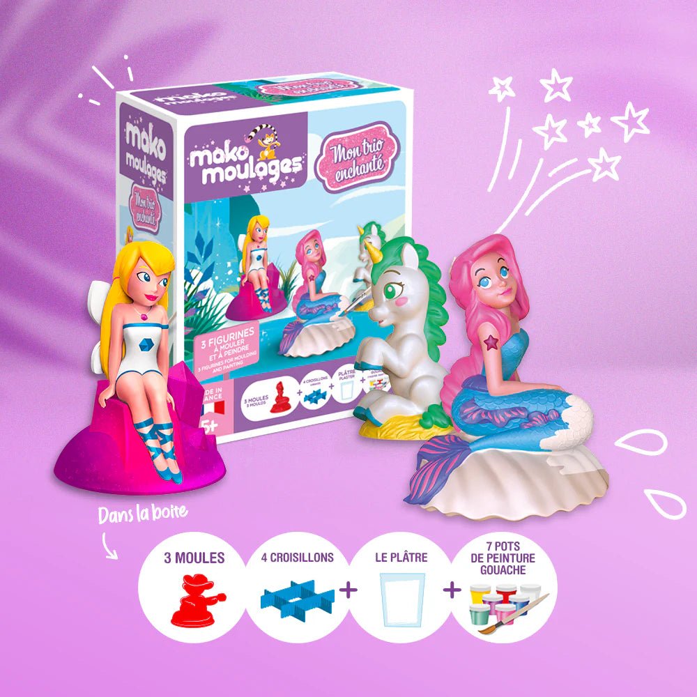 Mako Moulages - Mon Trio Enchanté - Mako Créations - myplayground