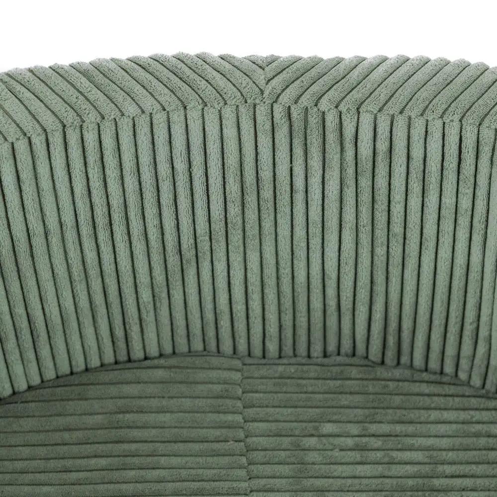 Piscine à balles - ronde 90x30 cm, vert velours côtelé - Plush Nest - Misioo by Misioo