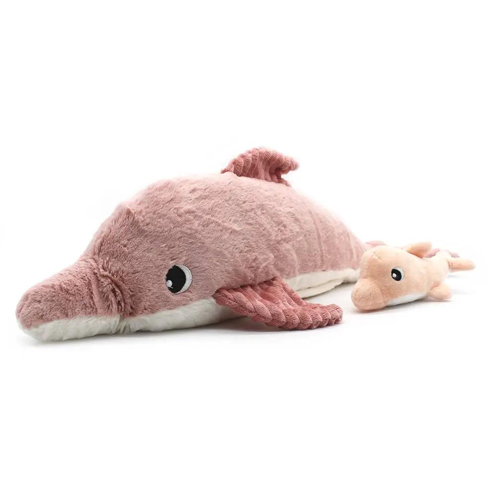 Dauphin en Peluche et Rose Bébé / Les Ptipotos - Les Déglingos, France by Les Déglingos, France