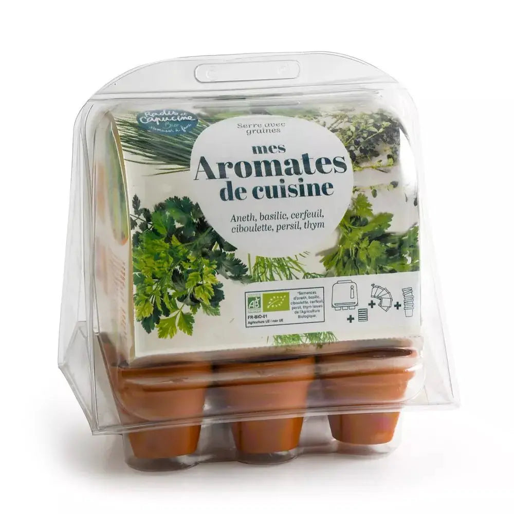 Mini serre de jardinage aromatiques à semer - Radis et Capucine by Radis Et Capucine