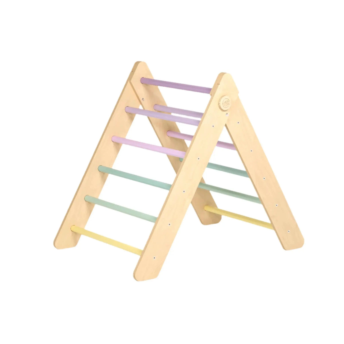 Triangle de Motricité Pikler - pastel, bois natura, 12 à 18 mois - BusyKids by BusyKids