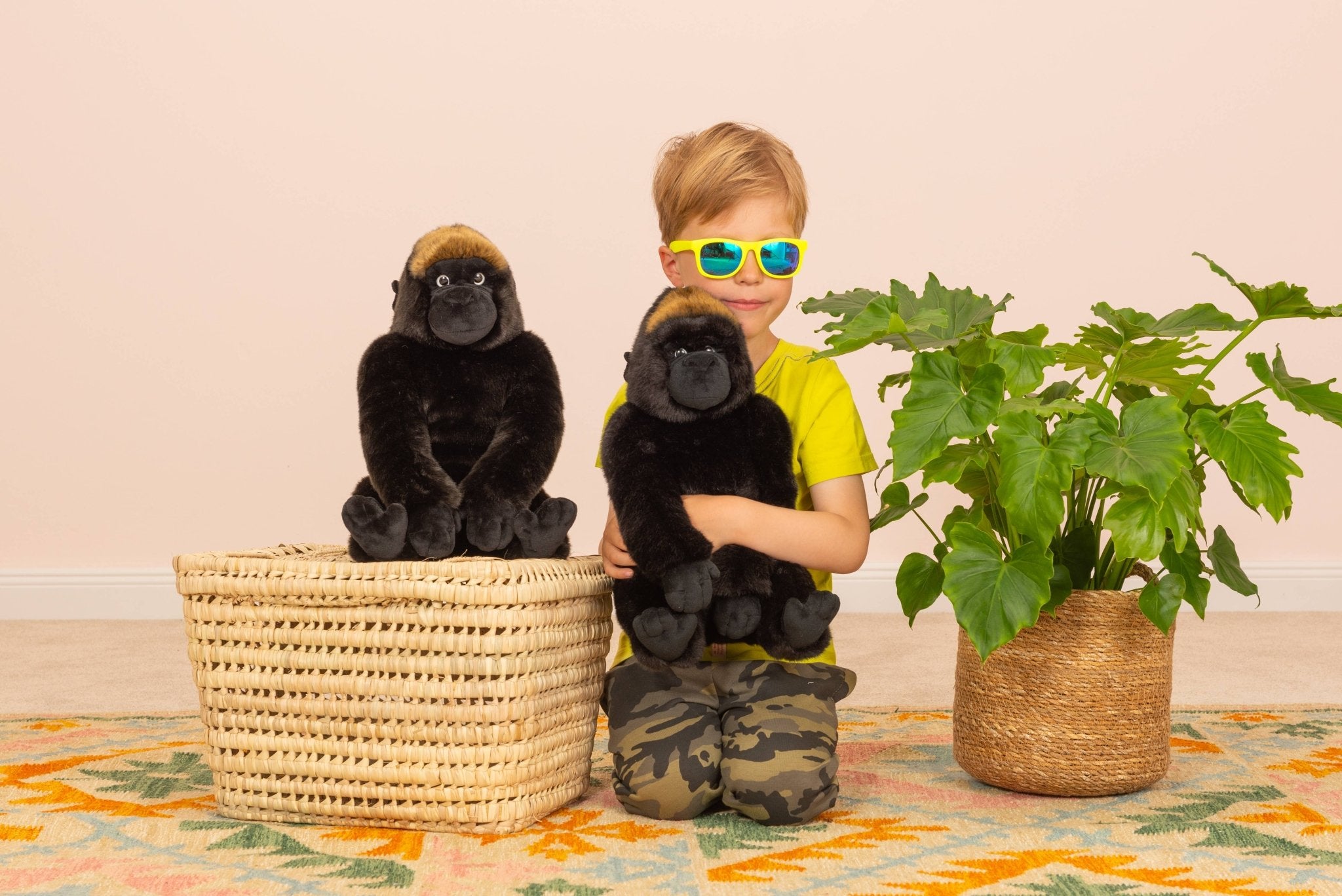 Gorille de montagne assis 35 cm - peluche - peluche - myplayground