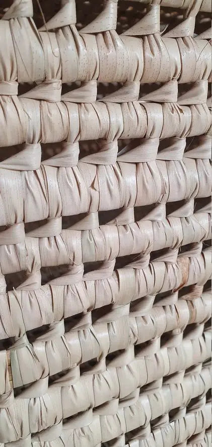 Coffre de Rangement en Osier - Feuille de Palmier - Melecraft by Melecraft