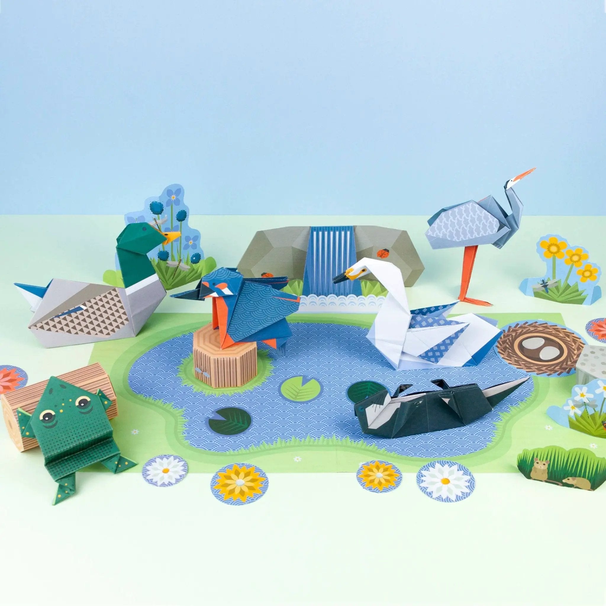 Origami Wildlife des zones humides by Clockwork Soldier