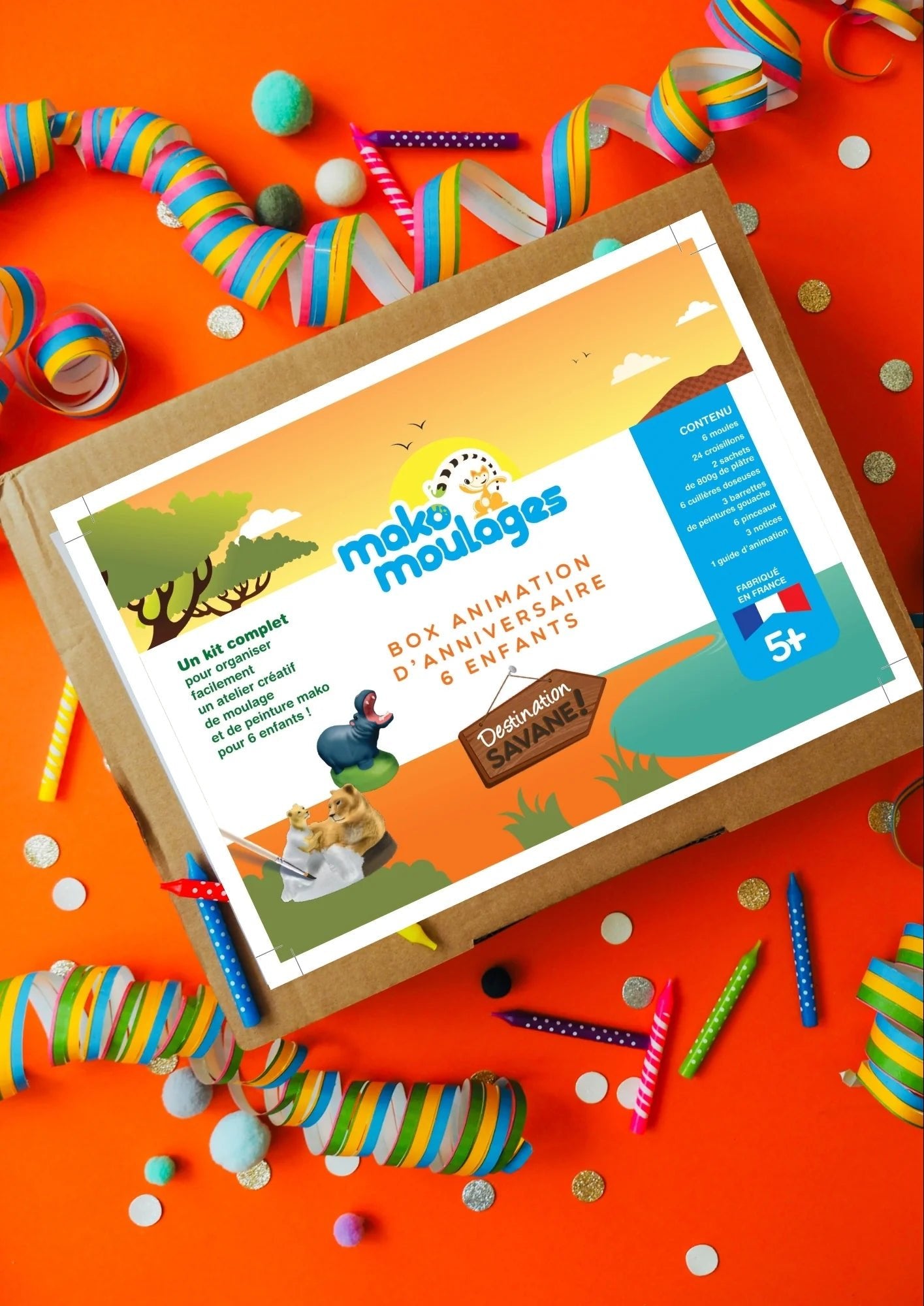 Box Animation Anniversaire - Mako Moulages Savane - Mako Créations - myplayground
