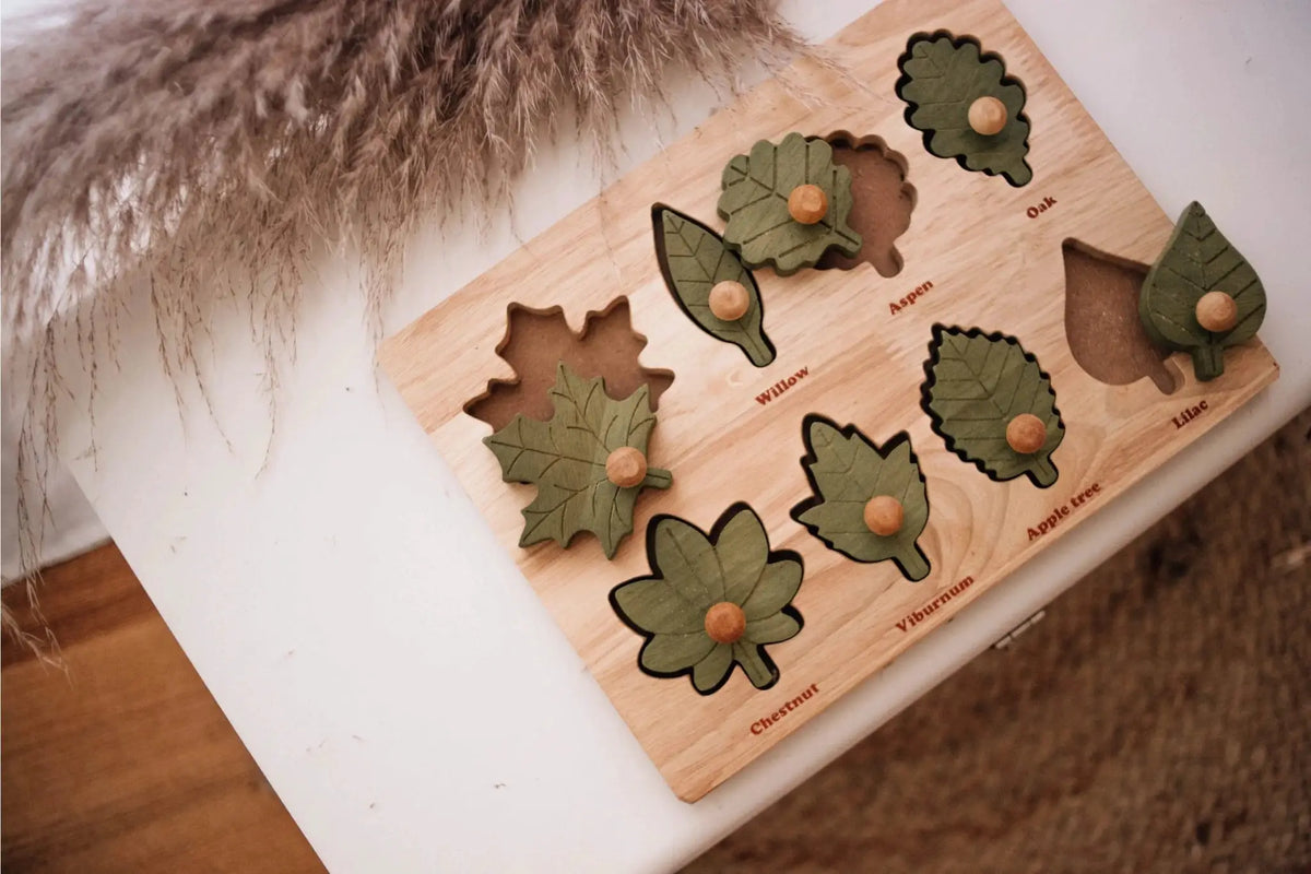 Puzzle de feuilles by Q Toys