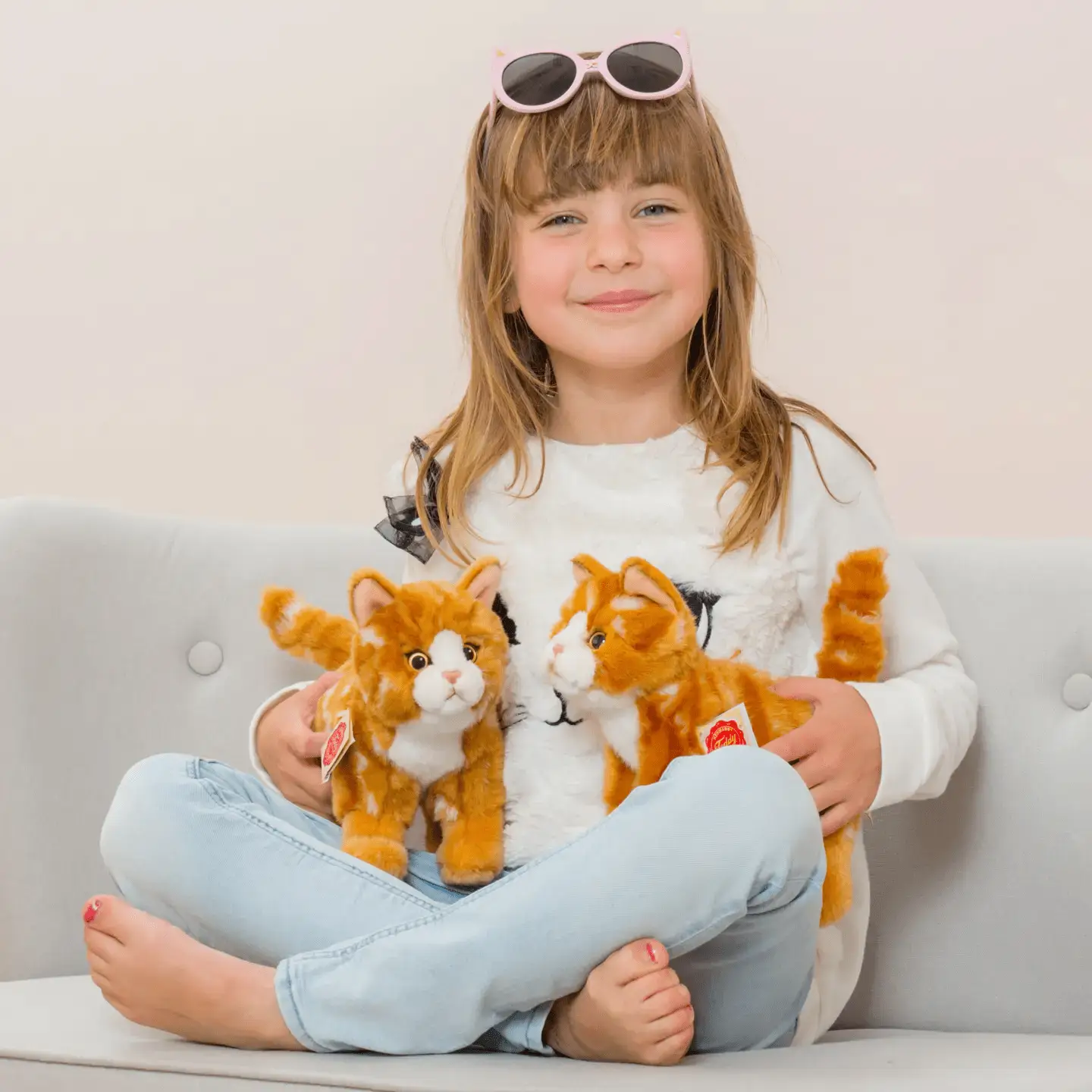 Chat tigre rouge debout 20 cm - Peluches - Peluches - Teddy Hermann by Teddy Hermann