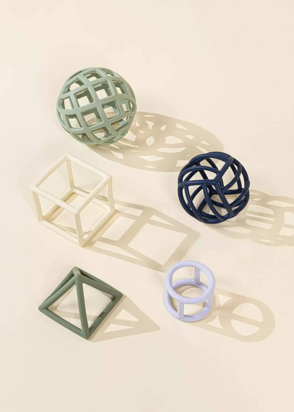 Ensemble de 5 formes géométriques en silicone - Coco Village by Coco Village