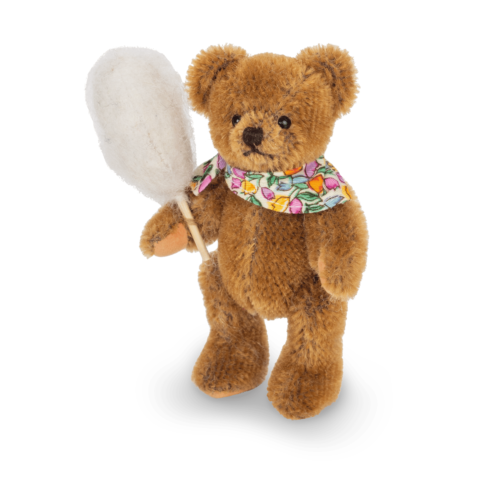 Ours miniature en peluche avec barbe à papa, 10 cm, édition limitée by Teddy Hermann