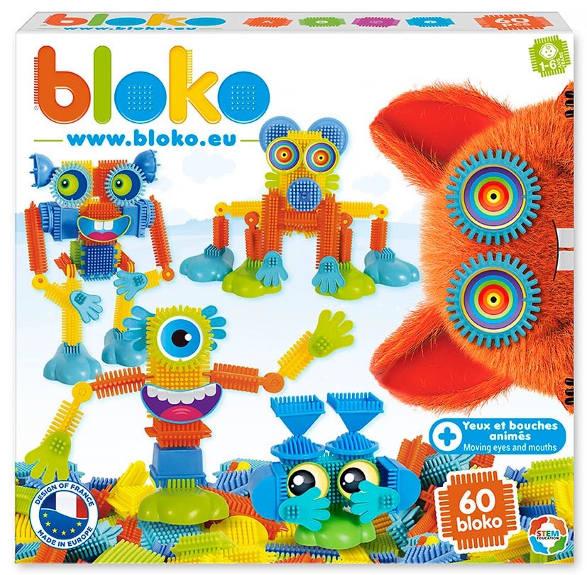 Coffret 60 Bloko Construction De Monstres - Bloko - myplayground