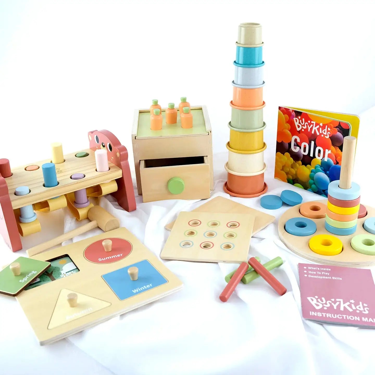 Coffret de Jeu Montessori pour enfant - 12 à 18 mois - BusyKids by BusyKids